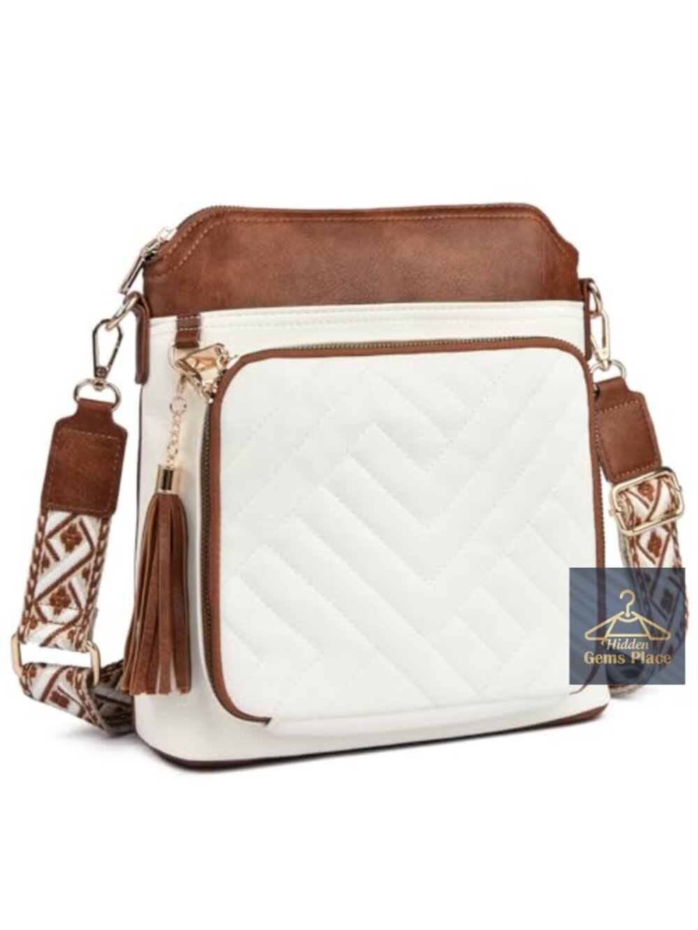 Anti-Theft RFID Vegan Leather Crossbody Purse for Women with Wallet